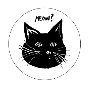 MEOW Cat Sticker