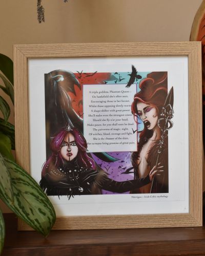 Celtic Goddess Morrigan ART PRINT