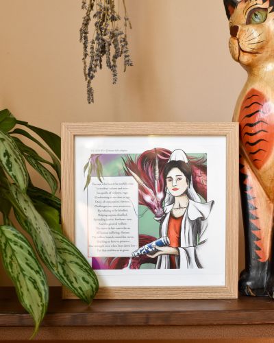 Budistična Boginja Guanyin ART Print