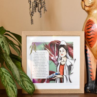 Buddhist Goddess Guanyin ART Print