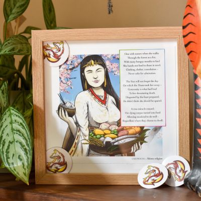Japanese Goddess Ukemochi ART Print