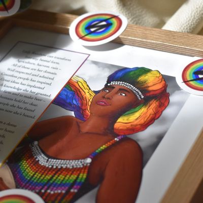 Zulu Goddess Mbaba ART Print