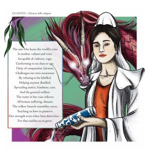 Buddhist Goddess Guanyin ART Print