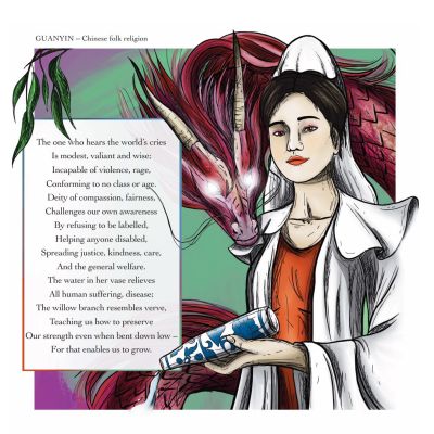 Buddhist Goddess Guanyin ART Print