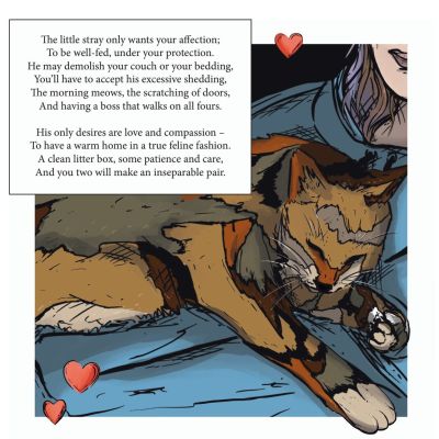 Cuddle Bud Cat ART Print