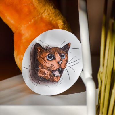 Hungry CAT Sticker