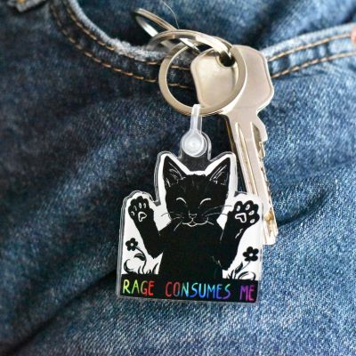 Rage Consumes Me Keychain