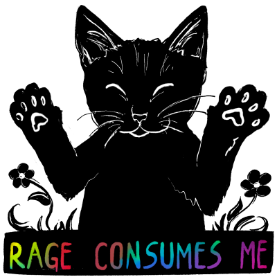 Rage Consumes Me Keychain